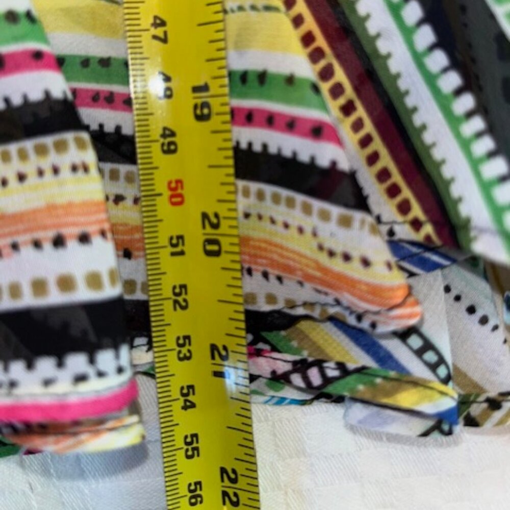 MELISSA PAIGE | Floral & Stripe Ruffled Skirt Petite Medium Elastic Waist-EUC - Picture 6 of 10